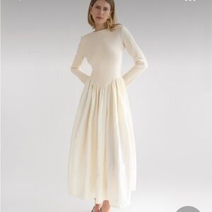 The Bekk Kira Basque Waist Maxi Dress